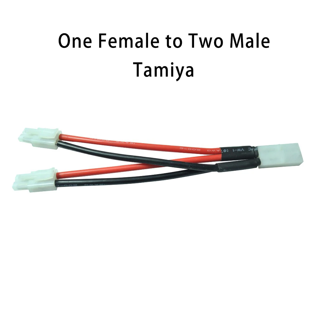 Tamiya Parallel Amass T XT60 Tamiya TRX XT90 EC3 EC5 вилка параллельная серия одна женщина до 2 мужчин провода 12awg силиконовые провода Deans для Lipo батареи - Цвет: Tamiya Parallel