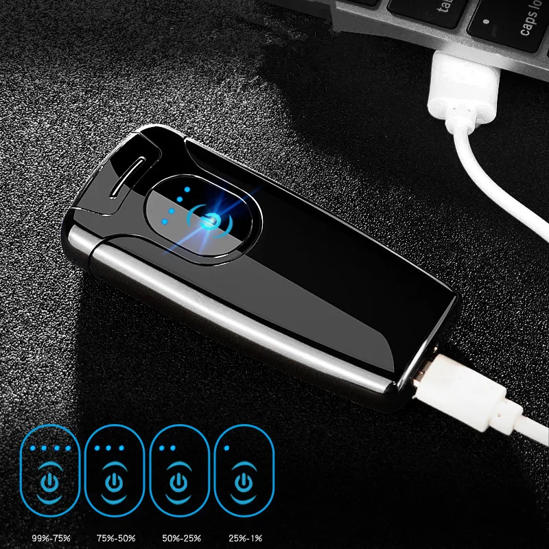 Arc электронная USB электрическая сигарета электрическая зажигалка с функцией отпечатка пальцев для бойфренда отца день рождения свадебный подарок зажигалки