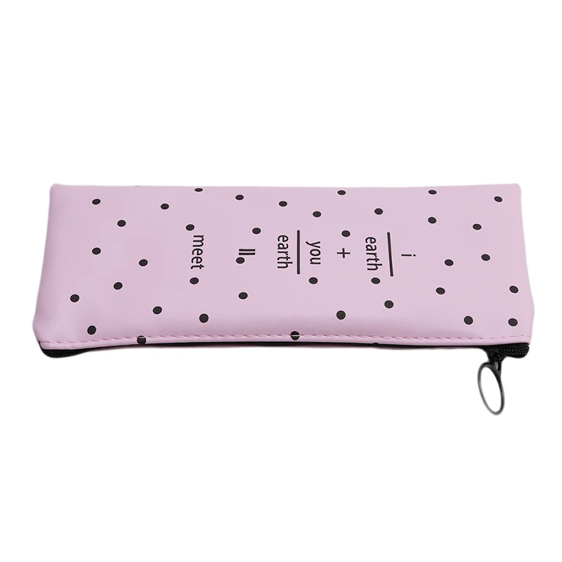 

Creative Simple Letter Wave Fashion Women Cosmetic Bag Waterproof Stationery Organizer Bag Small Makeup Bag For Women