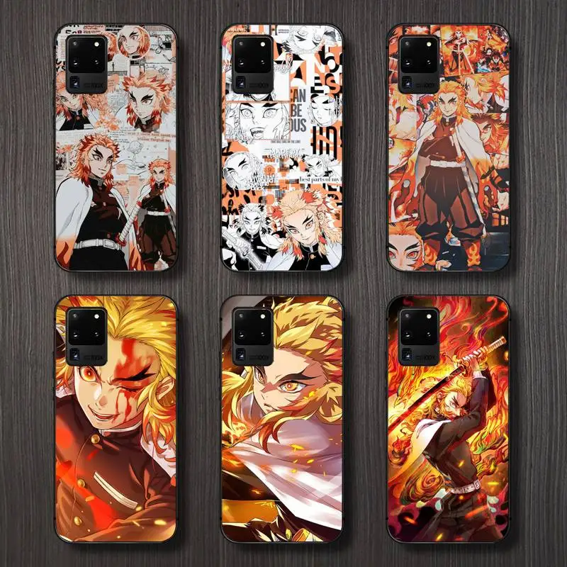 

Kyojuro Rengoku Kimetsu no Yaiba Phone Case For Samsung galaxy A S note 10 7 8 9 20 30 31 40 50 51 70 71 21 s ultra plus