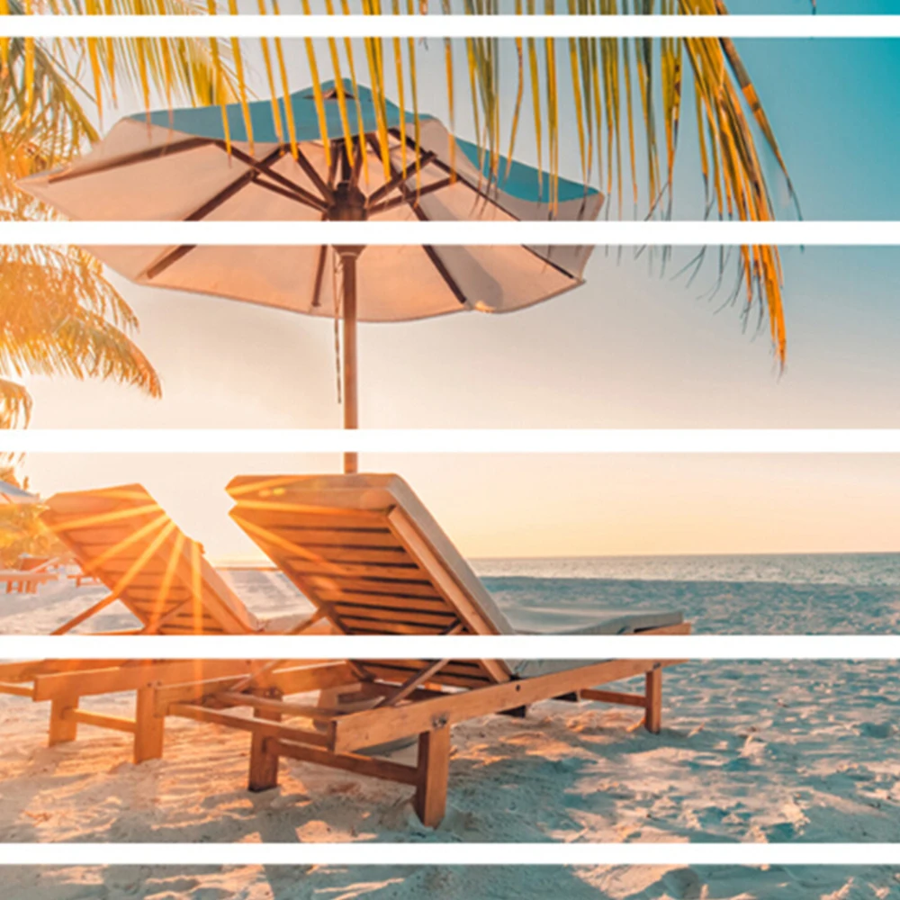 6 шт./компл. летняя пляжная 3D Наклейка на окно с изображением кокосового дерева