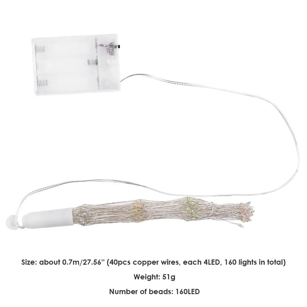 

Creative LED Firework Lamp String Warm White/Colorful Copper Wire Plastic Lighting Wedding Bedroom Decorative Accessories