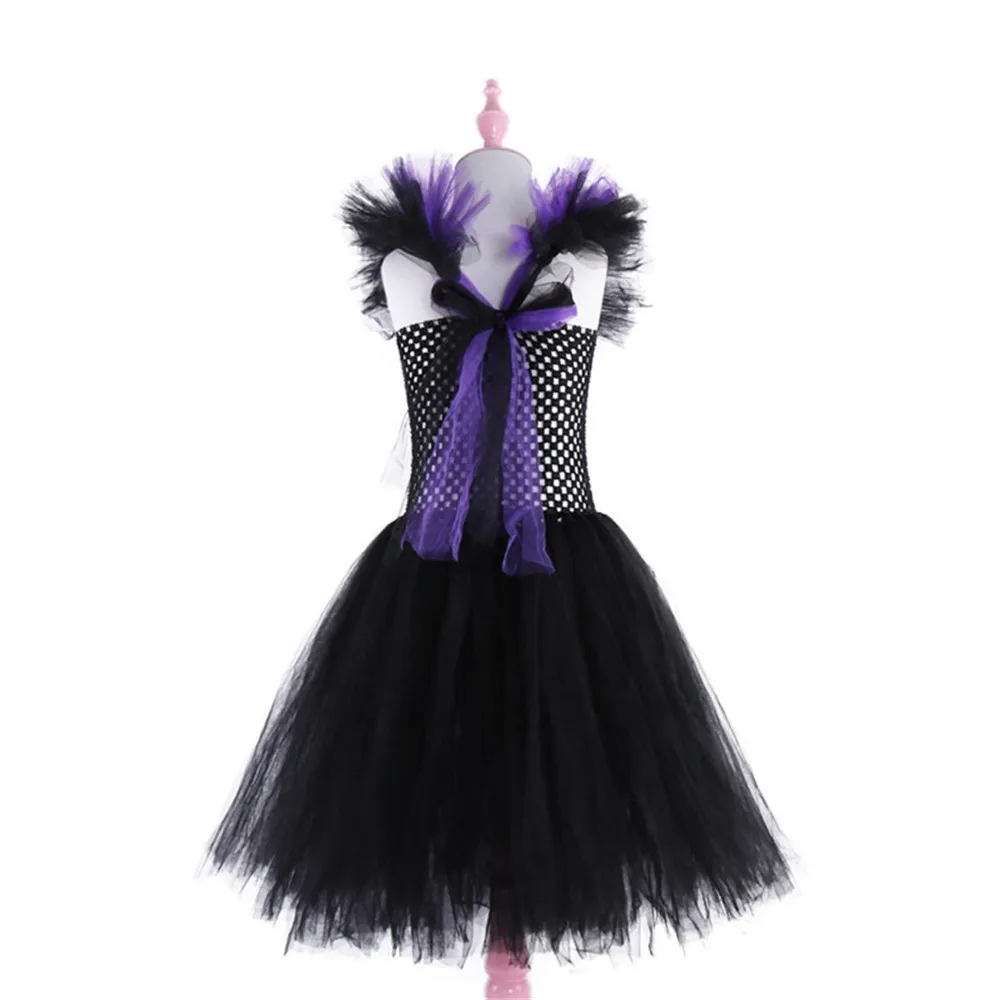 Halloween Sleepy Spell Dress Girls Dark Tutu Skirt prince Performance Party Cosplay Costumes fairy Devil Witch | Тематическая