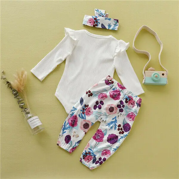 Детская одежда 2019 комбинезоны леггинсы с летящими рукавами для новорожденных