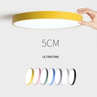 ultra thin ceiling lights creative colored circular led ceiling lamps childrens room lighting kindergarten exhibition hall lamp