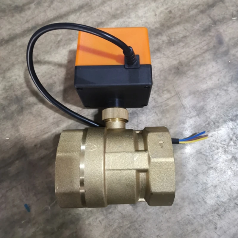 Промо-акция! Ac 220V G2 Dn50 2-полосная 3-жильный 2-точечный Управление латуневый