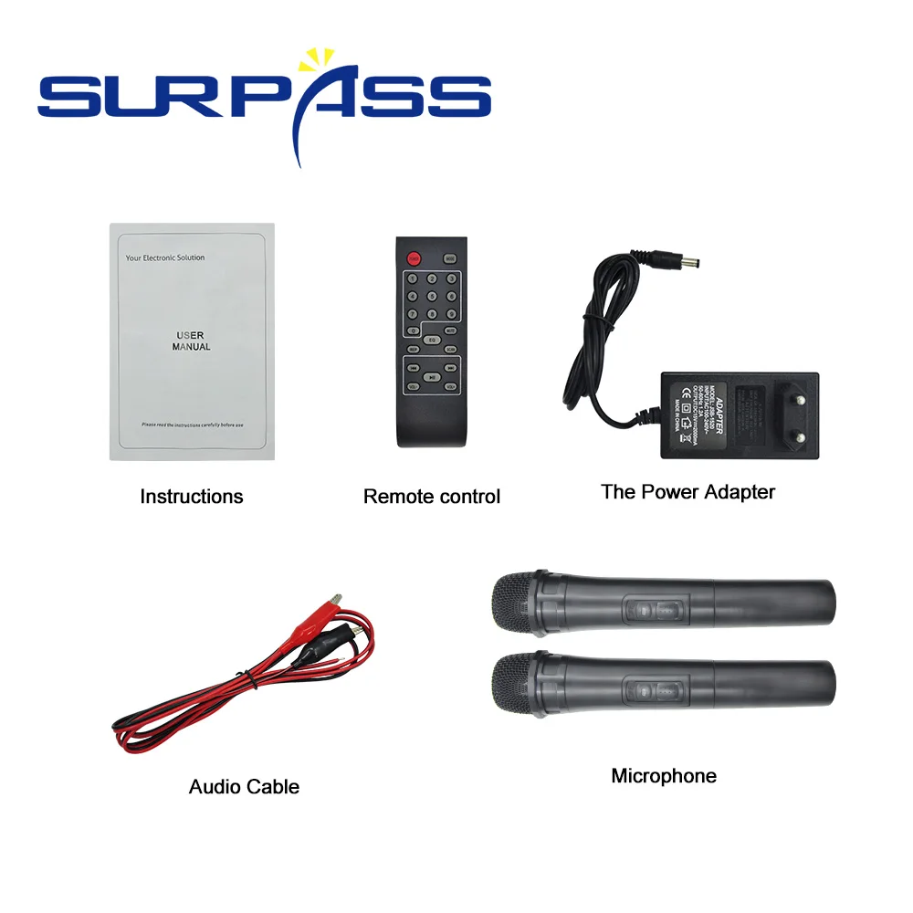 Портативный беспроводной Bluetooth динамик мощный профессиональный звуковой