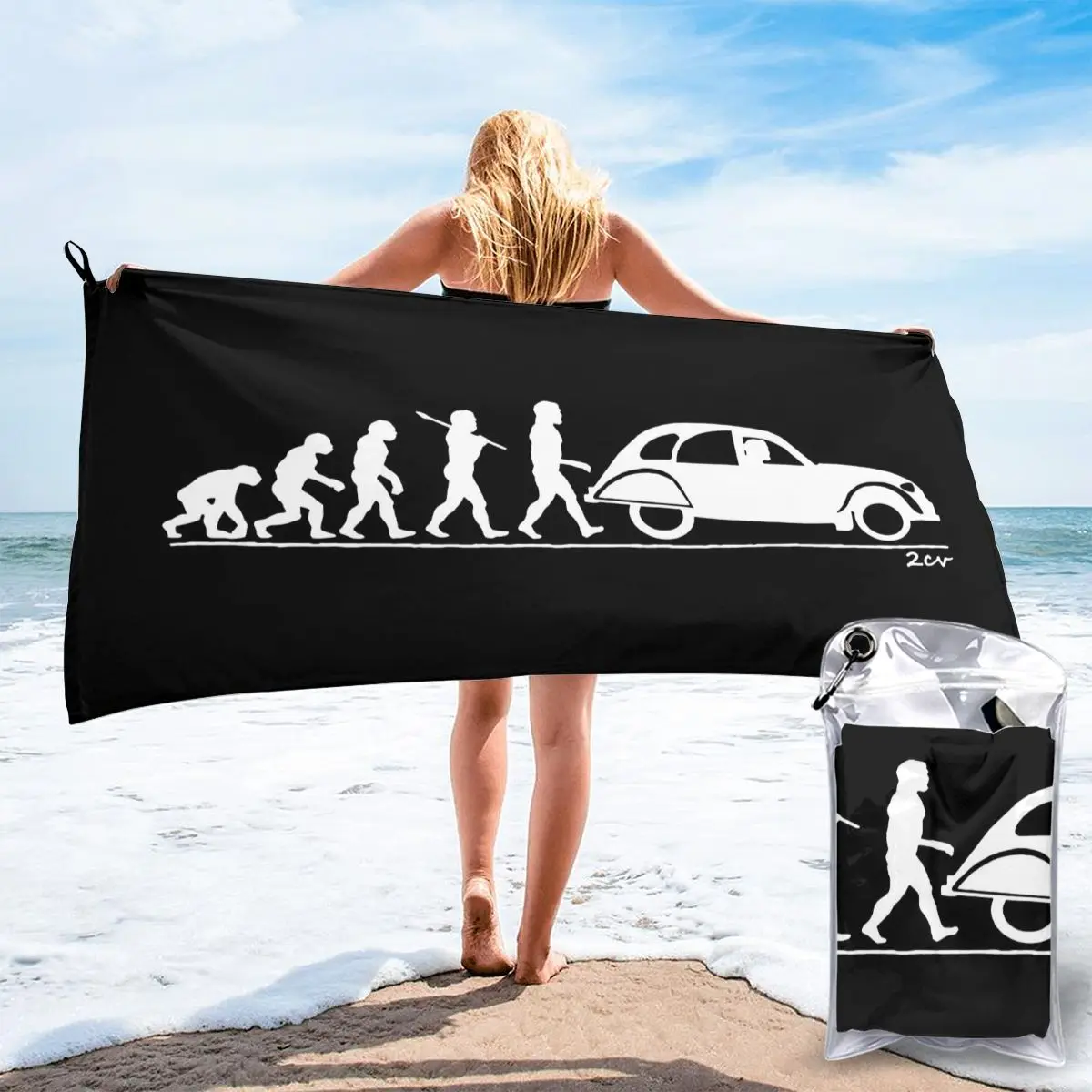 Эволюция человека Citroen 2Cv классических автомобилей в стиле &quotунисекс новый