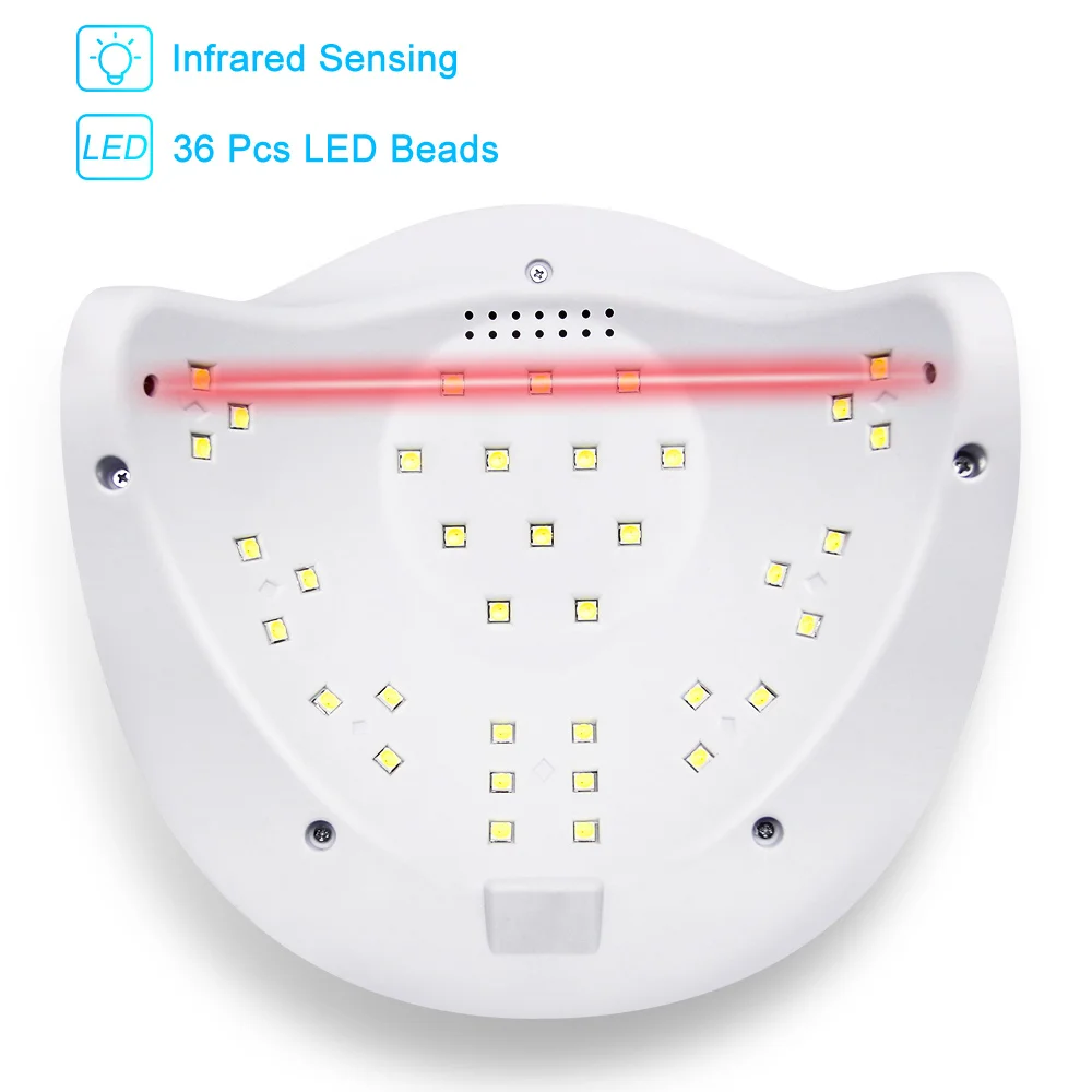Светодиодная УФ лампа для ногтей LKE SUNX сушки 48 Вт/54 Вт с таймером на 30 и 60 сек ЖК