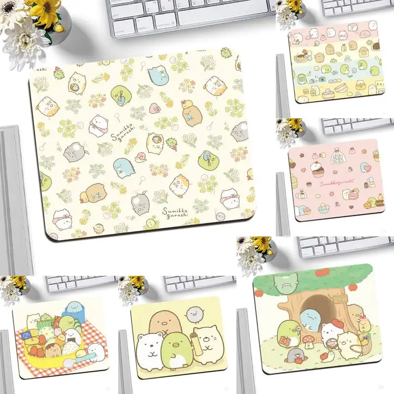 

Sumikko Gurashi Silicone large/small Pad to Mouse Game Desktop Mousepad Gaming Small Mouse Pad 25X20CM Keyboard Mat