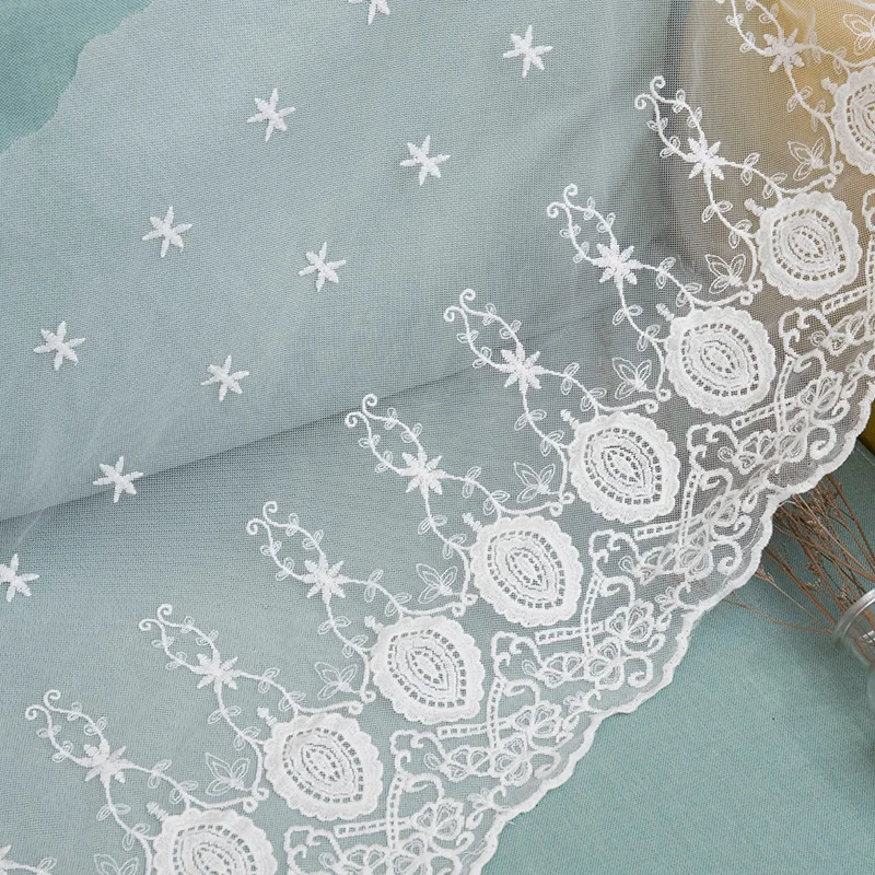 sewing accessories african lace fabric 2yards'lot for garments diy handmade craft ribbon dress Decoration supplies white | Дом и сад