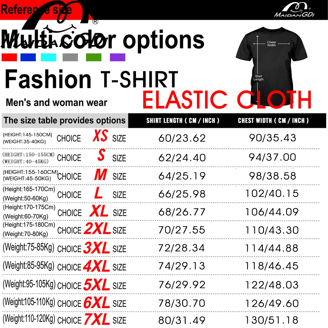 

Maidangdi Summer Loose European Clothes T-Shirt Shiny Chic Hot Drilling Men and women Cotton Tops Bottoming Shirt Plus Size Tees