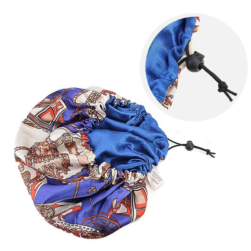 Розовый Для женщин двойной Слои шелковистые DU-RAG волосяной покров аксессуары