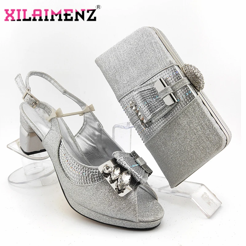 Комплект из итальянских туфель и сумочки высокого качества комплект вечерних в