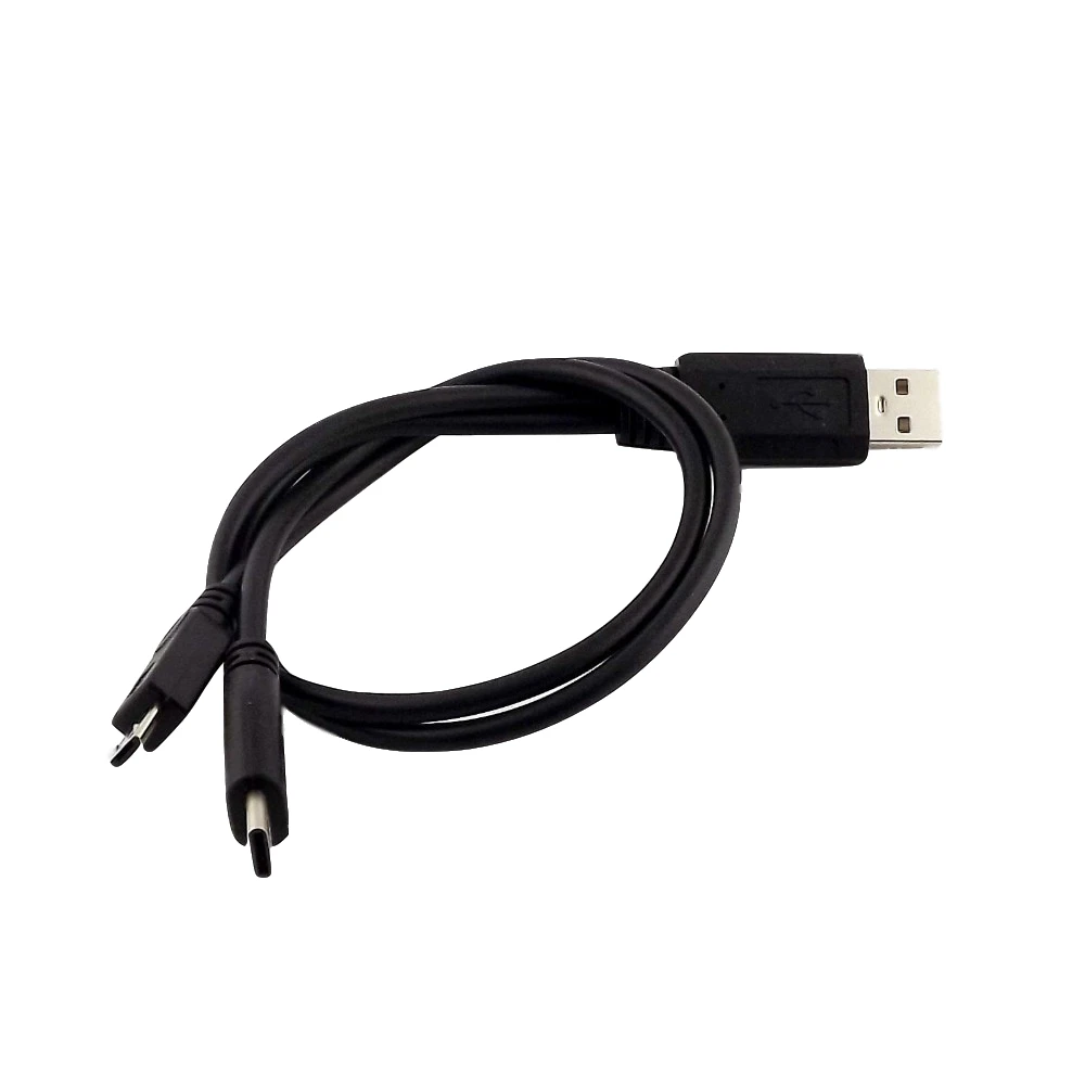 1x USB 2 0 тип А папа к 3 1 Тип C и Micro B разъем для зарядки передачи данных Y разветвитель