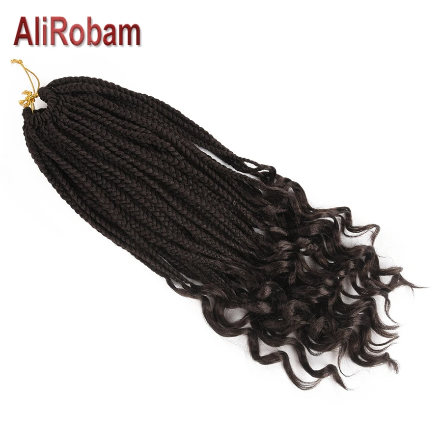 AliRobam синтетические вязанные крючком волосы волнистые концы коробка косички