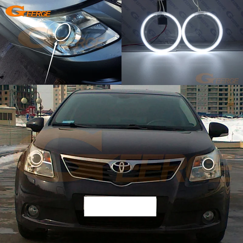 Для Toyota Avensis T270 2009 2010 2011 предлицевая сторона отличный ультра яркий CCFL ангельские