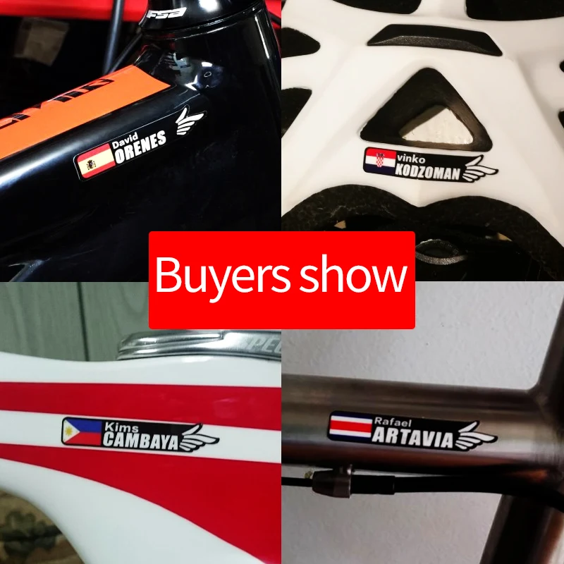 Наклейки с уникальным именем наездника наклейки государственным флагом для