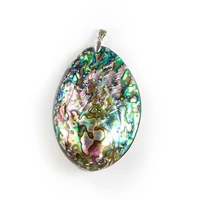 natural double sided abalone shell pendants necklace earring colorful mother of pearl shell diy shells for jewelry making