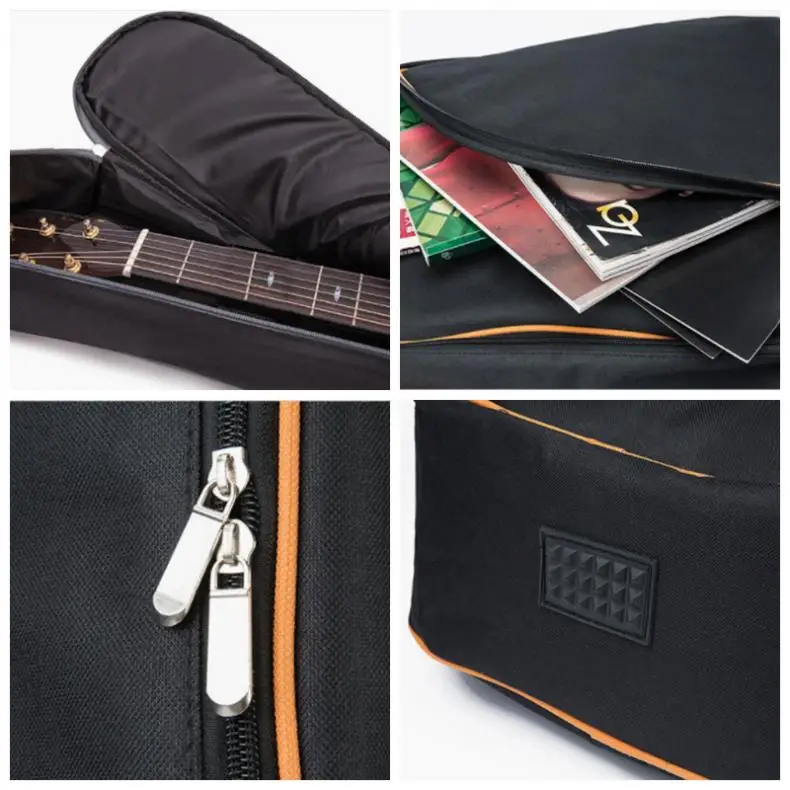 

101 x 34 x 5cm Oxford Fabric Electric Guitar Case Colorful Edge Gig Bag Double Thickening Soft Cover Waterproof Backpack