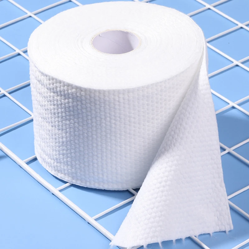 

Organic Pad Disposable Towel Roll Pearl Pattern Portable Wipes Facial Wash Paper Face Cleansing Reusable Cotton Pads