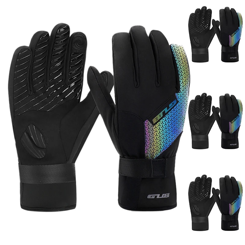 

GUB Mountain Bike Gloves Winter Warm Full Finger Glove Bicycle Contact Screen Gloves Cycling Equipment For Men Women
