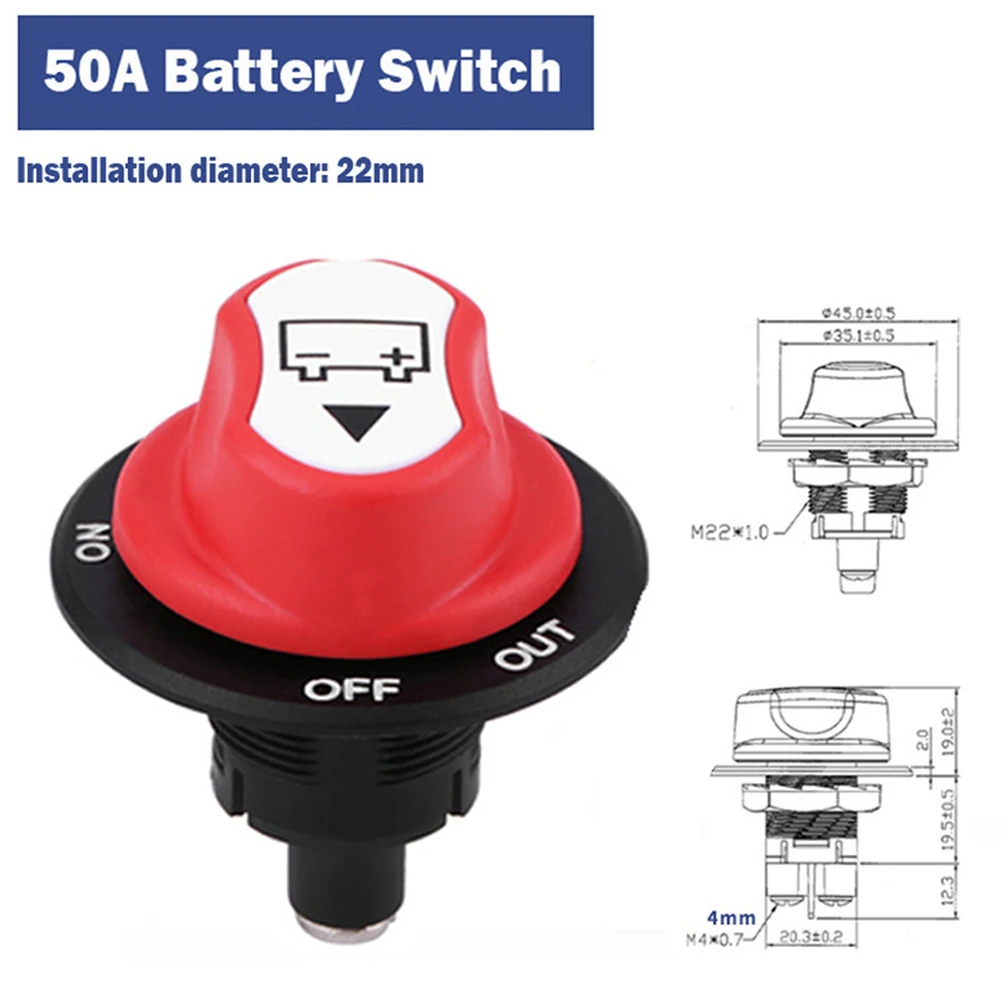 DC 32V 50A 100A 200A автомобильный батарейный переключатель отключения питания клапан-переключатель для автомобиля Мотоцикл Грузовик катер Camper внедорожный автомобиль