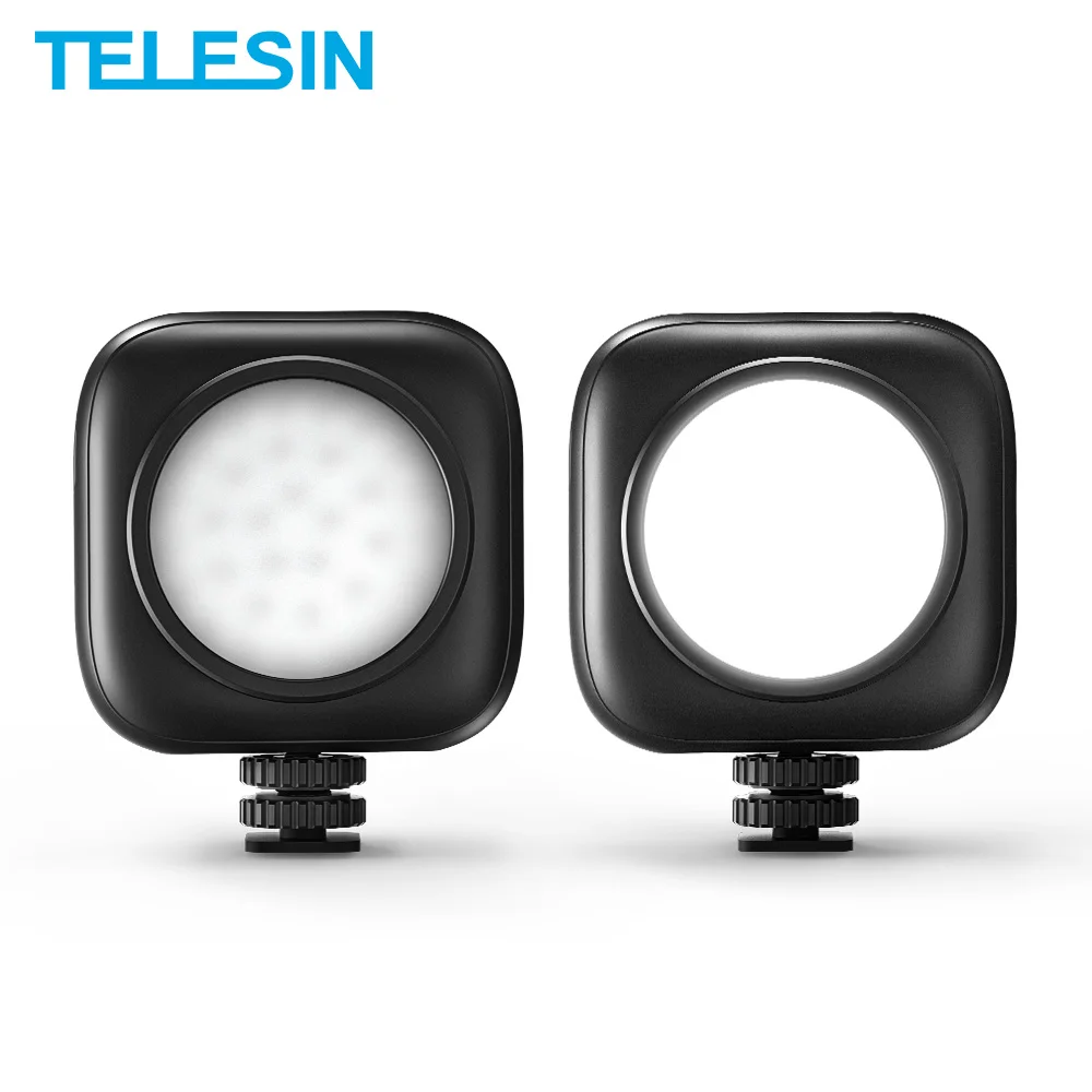 

TELESIN Мини светодиодный Vlog заполсветильник 500 мАч фотосветильник свет с холодным башмаком 1/4 винтовое отверстие для смартфона DSLR SLR экшн-каме...