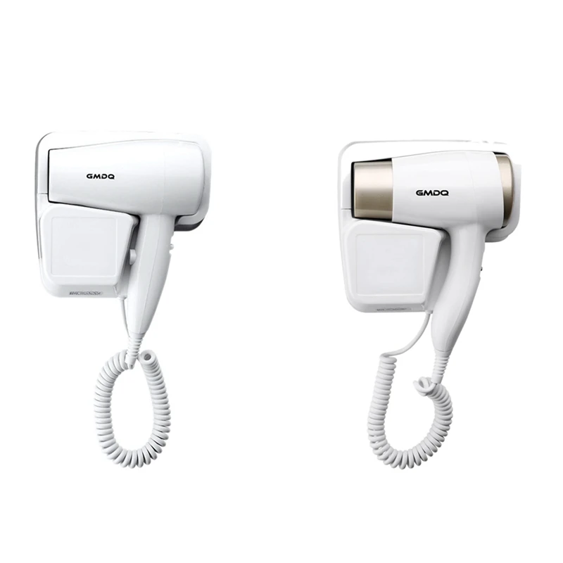 

GMDQ Hot & Cold Wind Blow Hair Dryer Electric Wall Mount Hotel Bathroom Negative Ion Blower with Bracket
