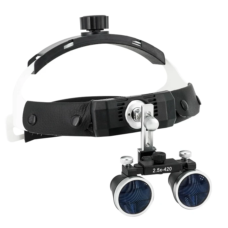 

Stable Headband LED Dentist Headlight 2.5X 3.5X HD Lens Dental Head Loupe