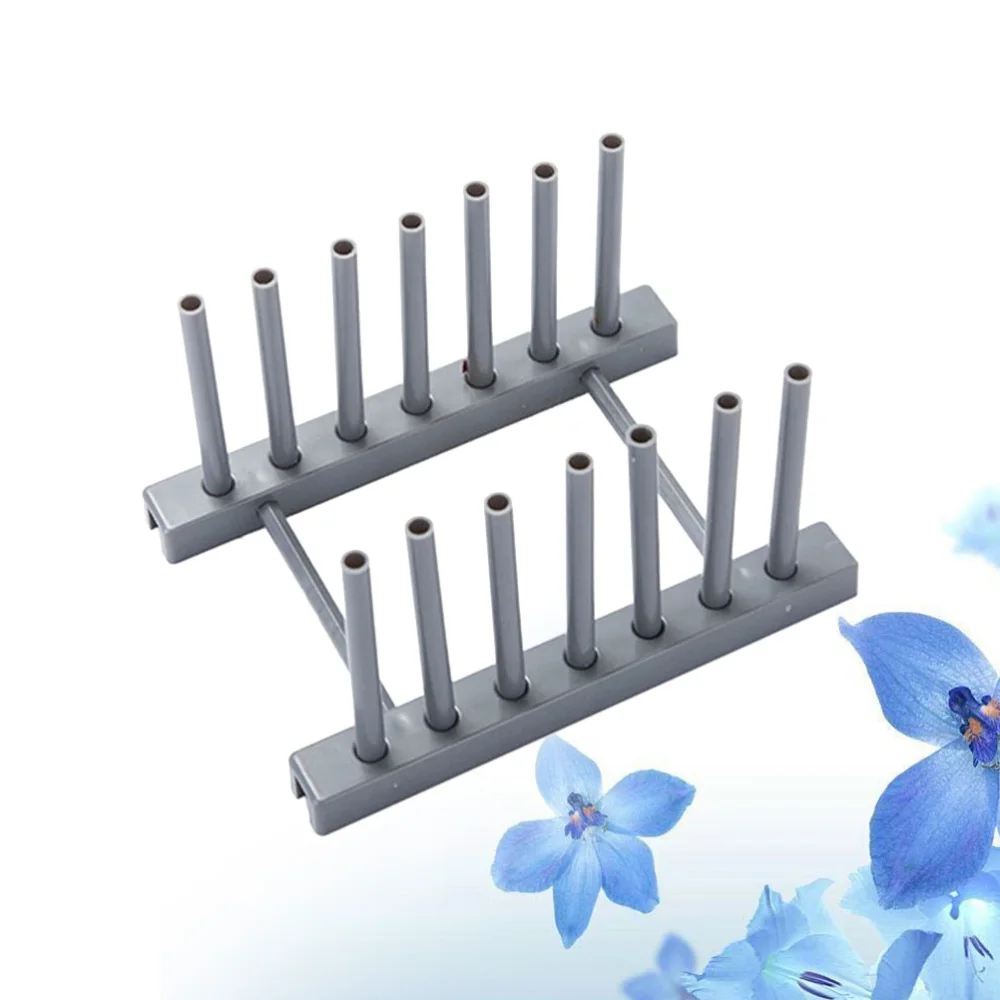 

2pcs Pot Cover Holder Detachable Dish Storage Draining Rack Organizer Holder for Home Store Kitchen (Gray)