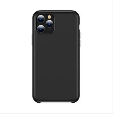 TOTU официальный жидкий силиконовый однотонный чехол для телефона для Iphone 11 11 Pro роскошный яркий чехол для Iphone 11 Pro Max - Цвет: BLACK