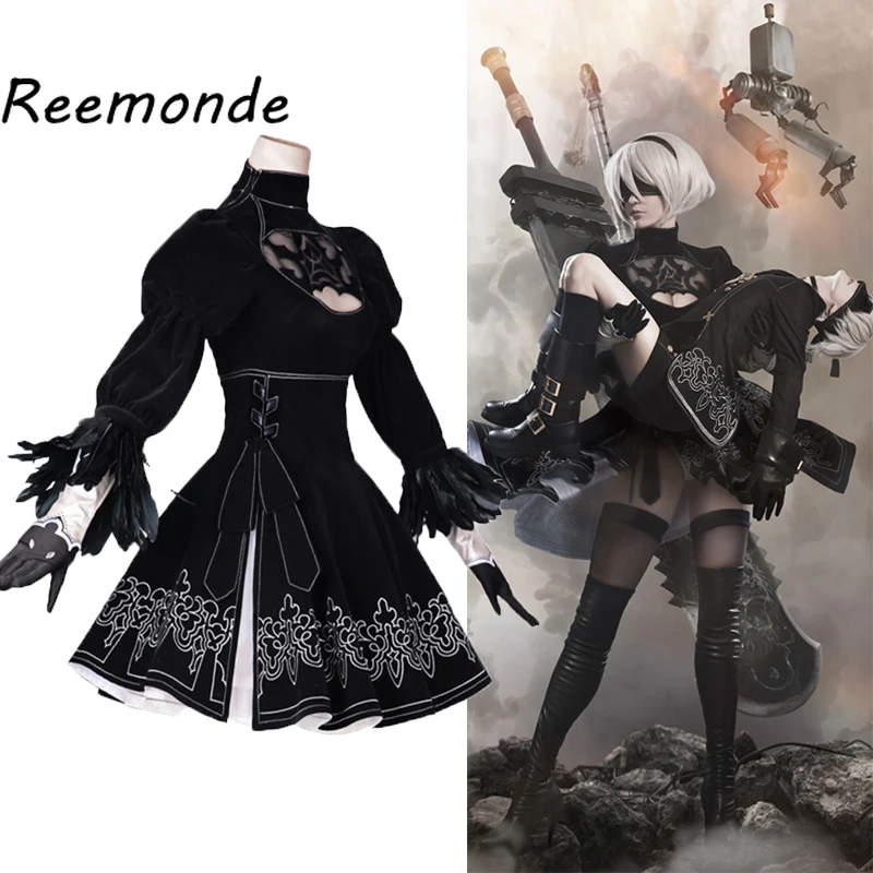 Игра NieR: Automata костюмы для косплея NieR платье jorha № 2 Тип B и 9 S Униформа 2B 9S |