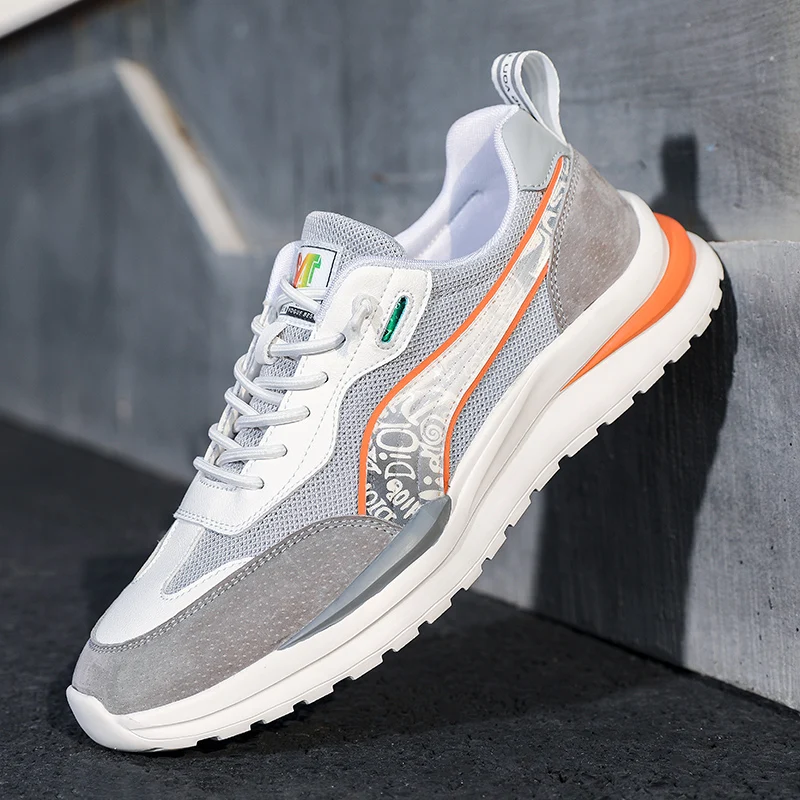 

Мужские Нескользящие кроссовки на плоской подошве, из замши и кожи, повседневные прогулочные туфли для взрослых, 2021