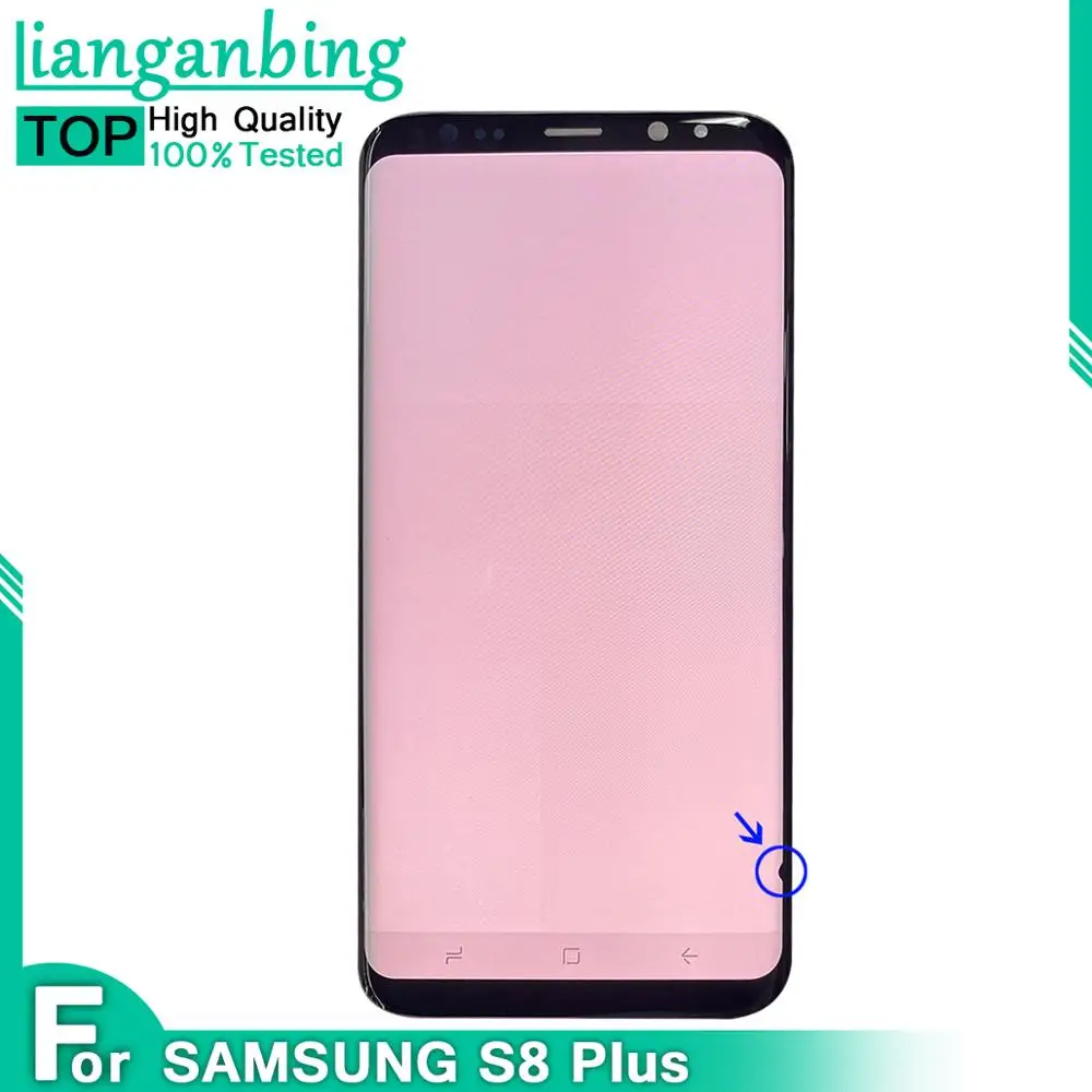 AAA для SAMSUNG Galaxy оригинальный Супер AMOLED LCD с точечным S8 Plus G955A G955U G955F сенсорный экран
