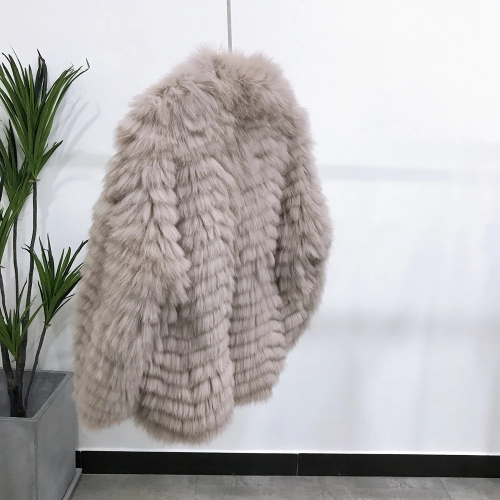 Женская Шуба из лисьего меха в канадском стиле зимняя шуба 2021 | одежда