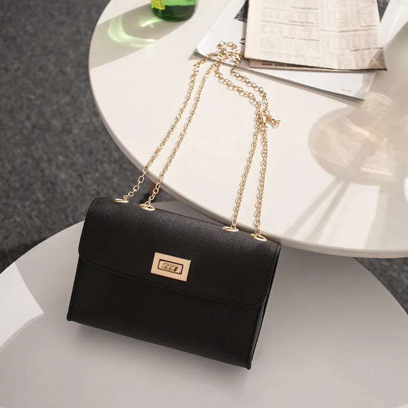 

British Fashion Simple Small Square Bag Women's Designer Handbag 2019 High-quality PU Leather Chain Mobile Phone Shoulder Bags