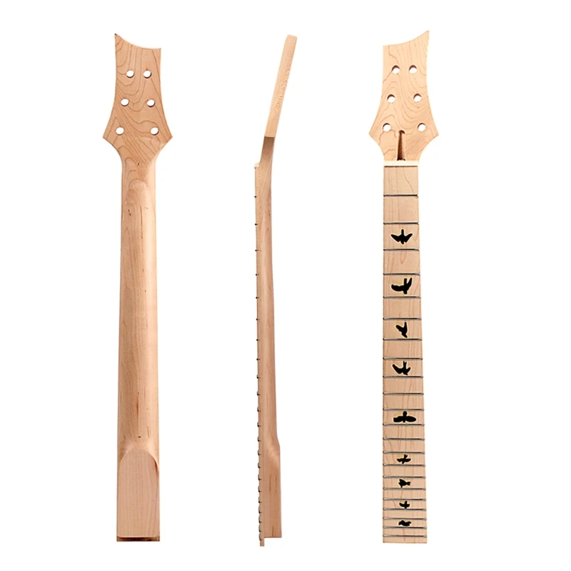 

New Electric Guitar Neck Solid Wood Maple 22 Fret 24.75in Truss Rod Musical Instrument Replacement Accessories