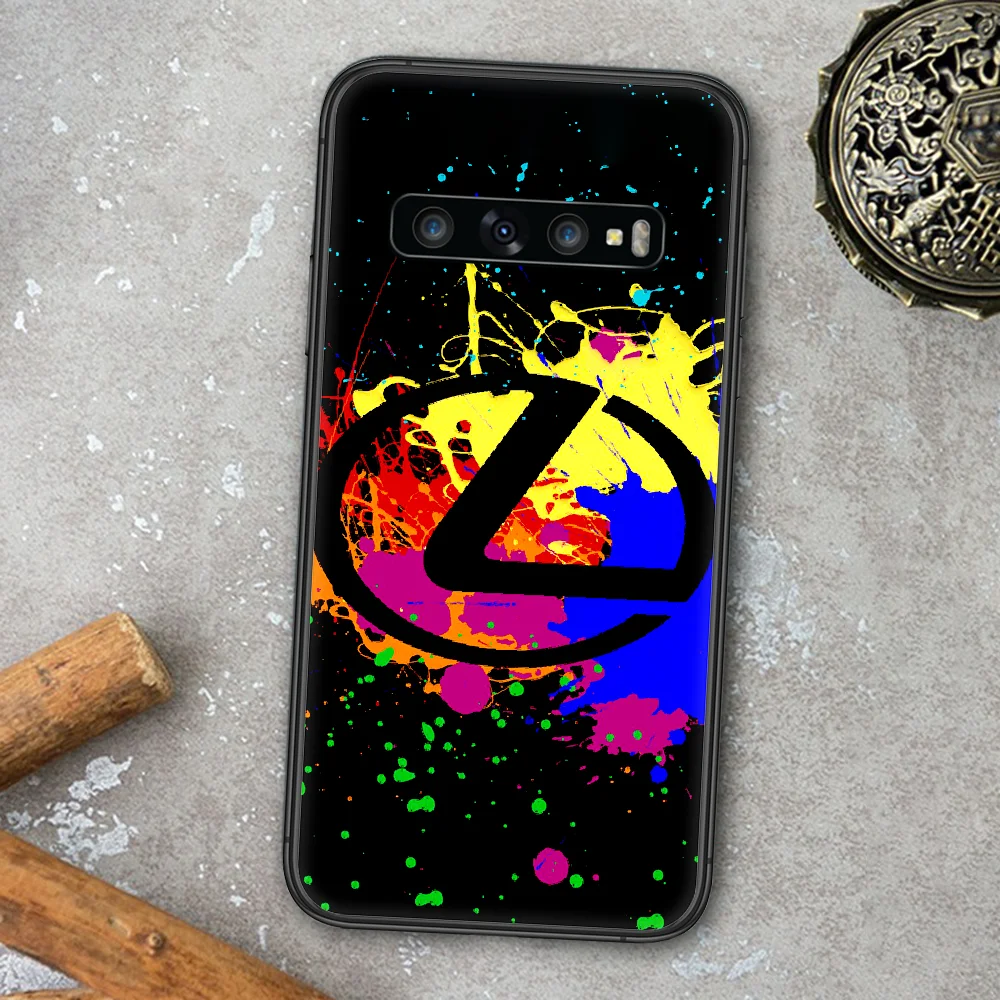 

Luxury LEXUS Cool Car Phone Case For Samsung Galaxy Note S 8 9 10 20 Plus E Lite Uitra black Back Trend Cell Tpu Prime Painting