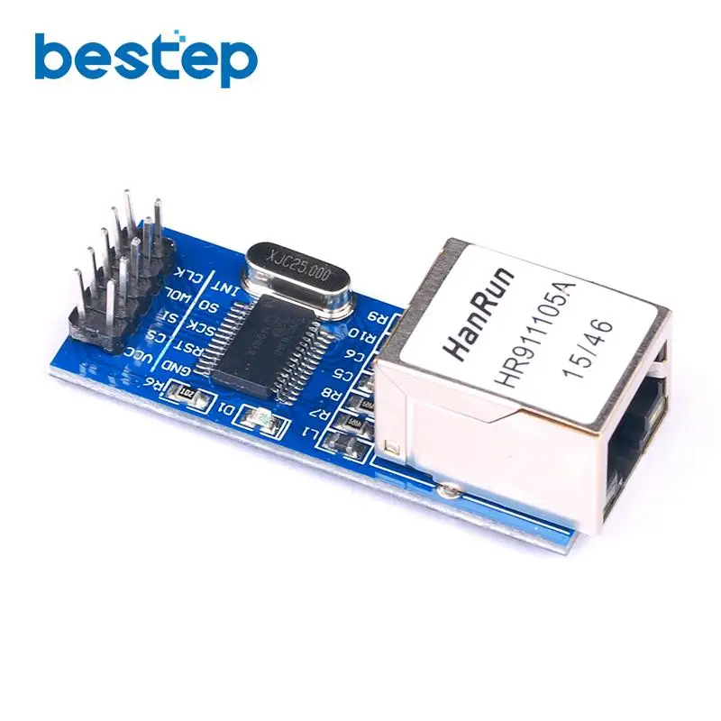 Сетевой модуль интерфейса SPI ENC28J60 Ethernet (мини-версия) 1 шт. | Электронные компоненты