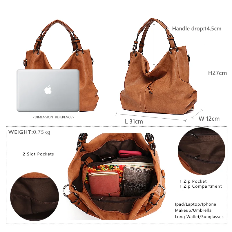 Повседневная Мягкая Сумка-тоут на ремне для женщин большая сумочка-хобо из