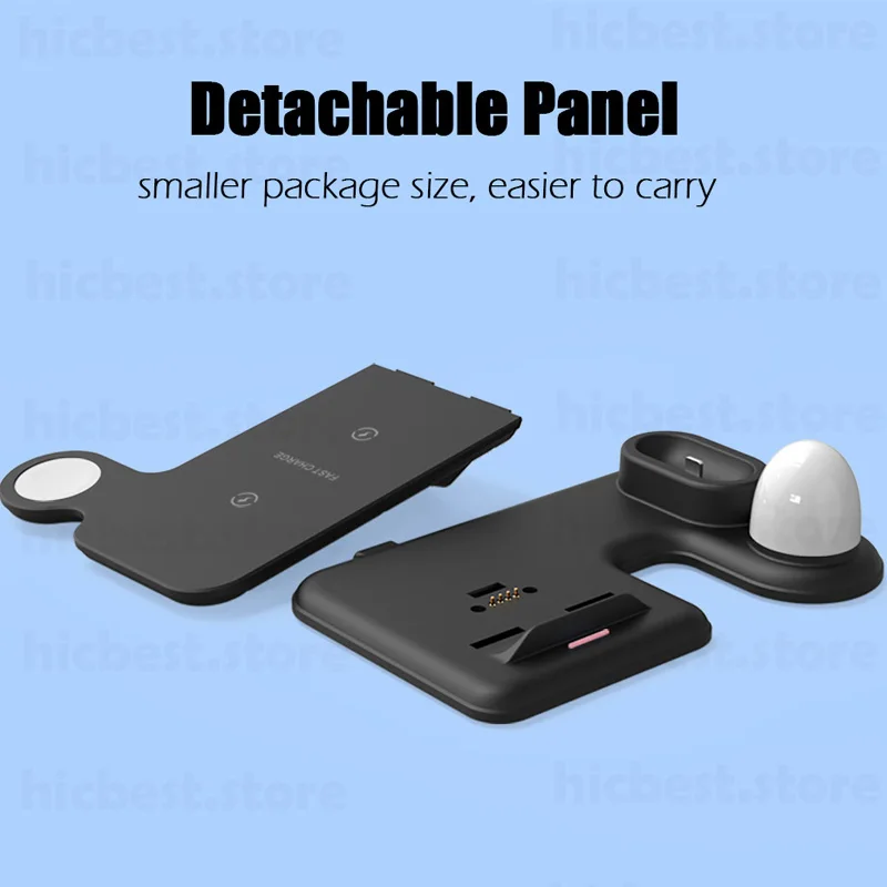 

3 In 1 Wireless Charger for iPhone 11 Pro Wireless Charging Charger Dock Station for iPhone 8 X XR XS Max Induction Charger 3in1