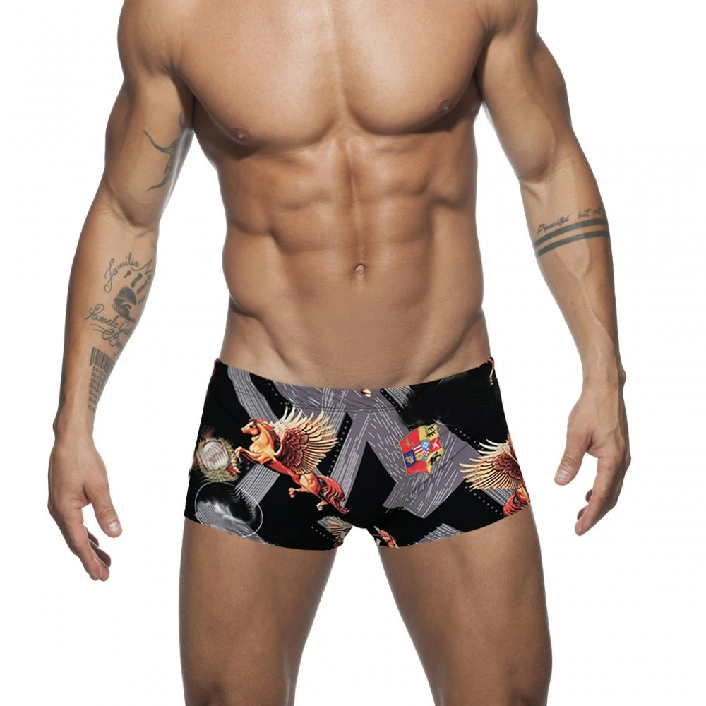 Печать Для Мужчин's Плавание одежда шорты без площадку костюм мужчин 2020 с низкой