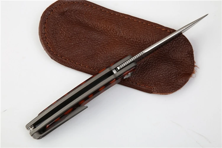 Новинка складной нож MIKER CR Mnandi M390 с лезвием из змеиной древесины и титана медная