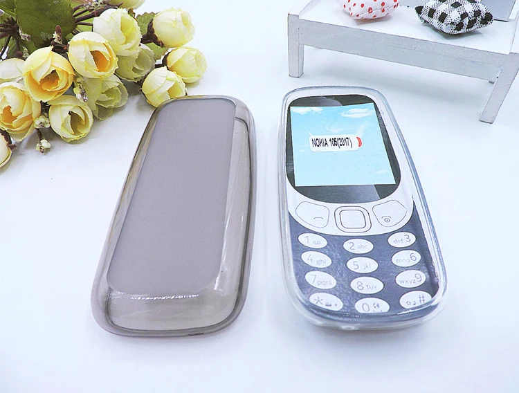 Чехол для Nokia 105 2017 мягкий прозрачный/серый чехол из ТПУ защитный силиконовый