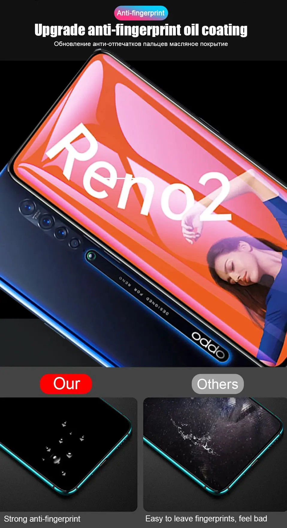 6D закаленное стекло для OPPO Reno 2Z 2 Reno2 Z Защитное стекло для экрана полное покрытие для OPPO Realme 5 Pro X Q C2 A9 AX5S пленка