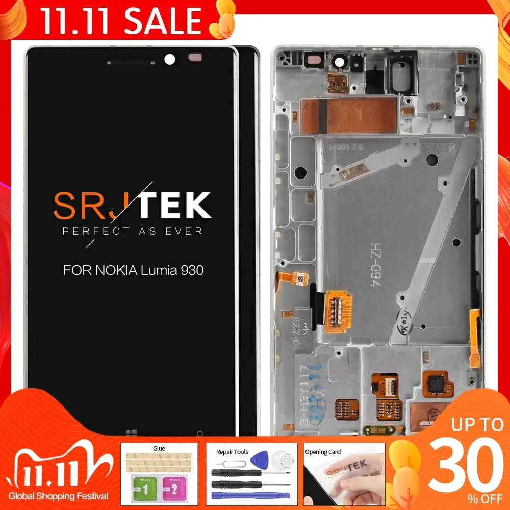 Оригинальный AMOLED 5 0 &quotЖК дисплей для NOKIA Lumia 930 ЖК с сенсорным экраном и