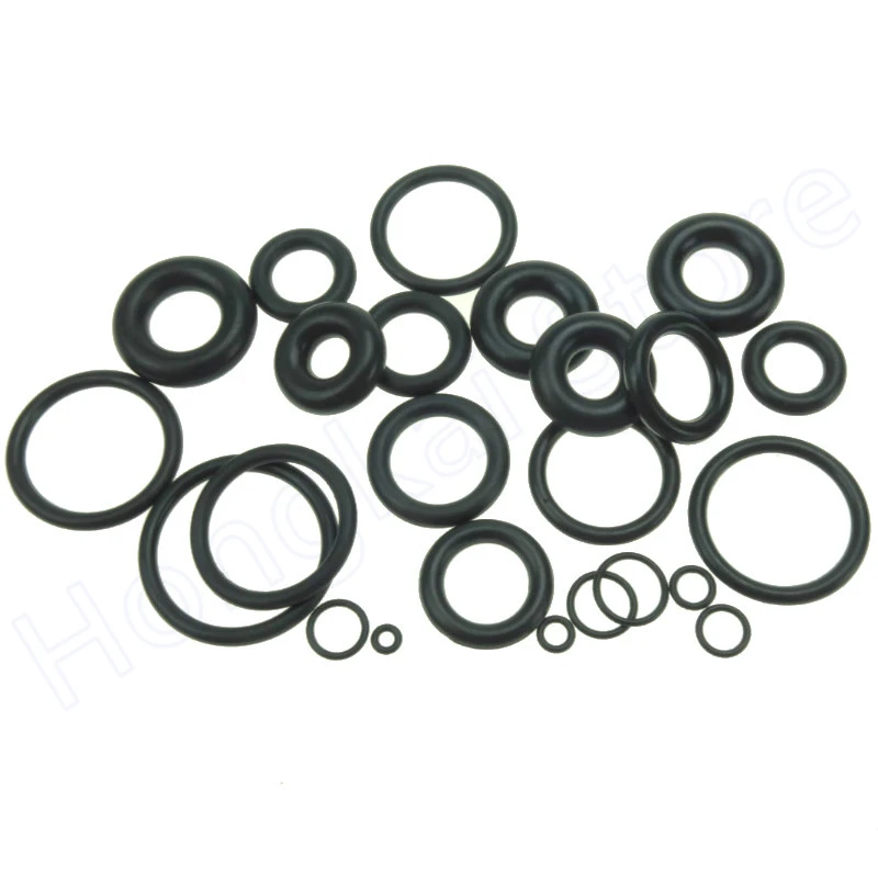 

10pcs Wire Dia 2mm Black Nitrile Rubber (NBR) Seal Washer OD 8-80mm O-Ring Heat Resistance 100°