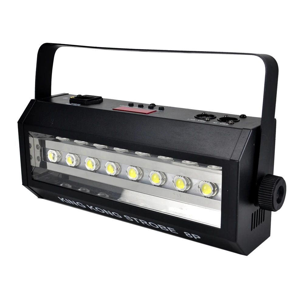 Kingkong стробосветильник 8P белый мини-размер 3PIN DMX512 вход/выход разъем ЖК-дисплей