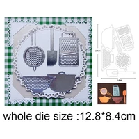 5pcsset kitchen utensils metal cutting dies scrapbooking album card making embossing stencil decor cut die 2022